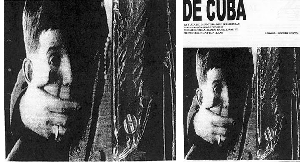 Portada del primer número de la revista De Cuba, publicado en diciembre de 2002