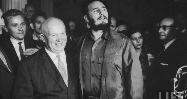 Fidel Castro y Nikita Kruschov en las Naciones Unidas, septiembre-de-1961 _ab